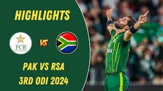 Pakistan vs South Africa 3rd ODI Highlights 2024 | Pak vs SA