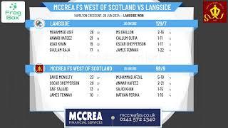 McCrea FS West of Scotland v Langside