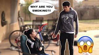 SMOKING CIGARETTES PRANK ON BOYFRIEND!!