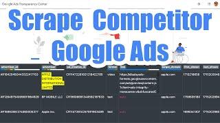 No-Code Google Ads Library API Data Scraping with SerpApi