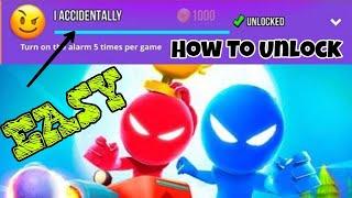 How to Unlock "I Accidently" achievement in #StickmanParty (Easy)