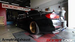 BMW F82 M4 w/ Armytrix Exhaust & Boost Logic ECU Tunning on Dyno