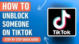 How to Unblock Someone tiktok [2024] Easy Tutorial