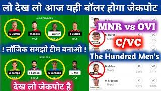 OVI vs MNR Dream11 Prediction || Manchester Originals vs Oval Invincibles Dream11 Prediction