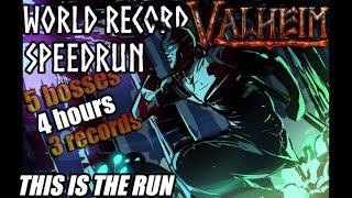 Former World Record Valheim Speedrun - [4:13:31] 5 bosses NG RSG - Description!
