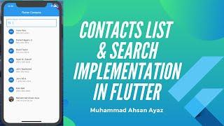 Contacts List & Search Implementation in Flutter - Easy Peasy
