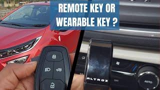 How to use Tata Altroz Remote Key & Wearable Key Features ?
