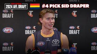 Sid Draper - Adelaide's #4 Pick | AFL Draft Night 2024