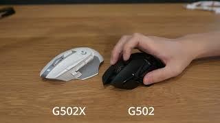 Logitech G502 vs G502X Click Sound Comparison