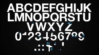 Free After Effects Template  'Helvetica Neue' Animated Font