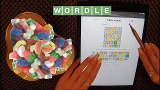 ASMR WORDLE & Gummy Bears on iPad | Whispered Ramble