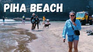 Auckland's Stunning Black Sand Beach! | Piha Beach | New Zealand Vlogs 