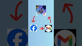 How To Transfer Free Fire Id Facebook To Gmail ? #shorts