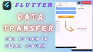 Data Passing one screen to another screen in flutter | Data Passing in flutter |Flutter Data Passing