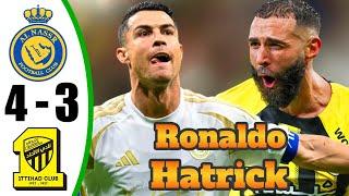 Ronaldo BACK  Al Nassr vs Al Ittihad 4-3 - All Goals & Highlights - 2024