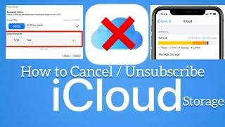 How to Cancel iCloud Subscription on iPhone | Storage plan | How to Unsubscribe without losing data