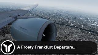 [P3D V4.4] A Frosty Frankfurt Departure | PMDG 777-300 | First Flight in V4.4!