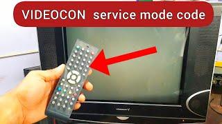 videocon crt tv service mode code