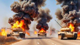 just happened! 20 German Leopard 2A6 tanks were destroyed by Russian troops on their way to the bord