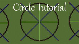 Minecraft Tutorial: Circles