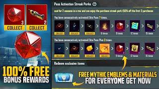  Live Proof Get Free 3 Mythic Emblems | Free 2 Materials For Everyone | New Changes Is Here