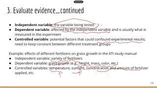 Comprehensive ATI TEAS Science Review Lecture: Critique scientific studies