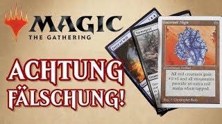 Achtung vor gefälschten Magic Karten MTG Trader Magic the Gathering deutsch TraderOnlineVideo