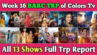 Colors Tv BARC TRP Report of Week 16 : All 13 Shows Full Trp Report