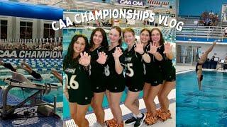 CAA swimming and diving championship vlog 2025