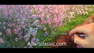 Painting Monet Irises in the Garden | Impressionism
