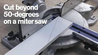 How to Make Acute Cuts With a Miter Saw