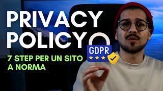 GDPR: Guida completa per inserire Privacy Policy e Cookie Banner con blocco Script e Log Consensi