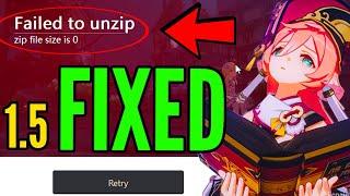 "FAILED TO UNZIP ZIP FILE IS 0" | Genshin Impact Fix!!