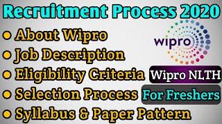 Wipro Recruitment 2021 | WIPRO NLTH 2021 | Selection Process | Syllabus | Eligibility for Freshers