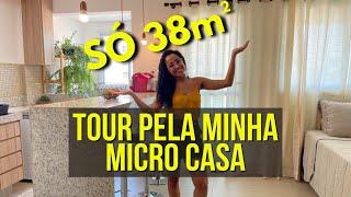 SÓ 38m²| TOUR PELA MINHA MICRO CASA