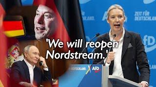 Nordstream, energy policy and 'Remigration' - Alice Weidel as German AfD's chancellor candidate