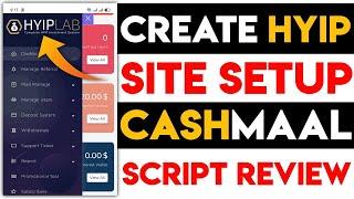 How to Create HYIP Website 2024 | HYIPLAB Script Review | How to Setup Cashmaal On HYIP - Zia Skills