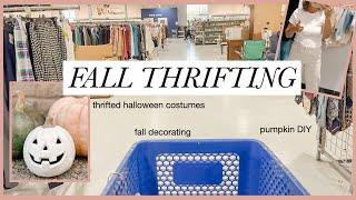 FALL PUMPKIN DIY  & THRIFTING HALLOWEEN COSTUMES