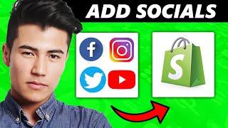 How to Add Social Media Icons on your Shopify Store (Easy)