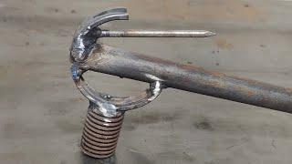 inventions and very practical work crafts of welders,,, Homemade iron hammer 