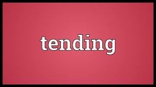 Tending Meaning