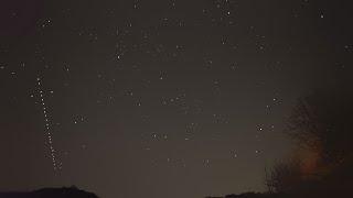 Nice shot of Starlink Satellites and a ton of other objects moving through space