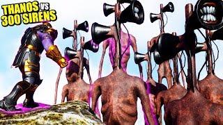 THANOS + Marvel Heroes vs 300 SIREN HEADS - ARK Gameplay