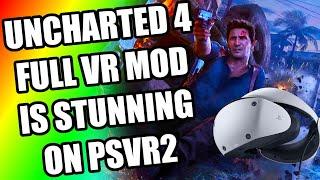 Uncharted 4 Look Glorious In Full 4K OLED VR On PSVR2 - Uncharted 4 VR Gameplay