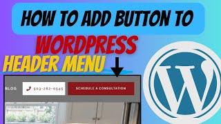 How to Add Button to WordPress Header Menu