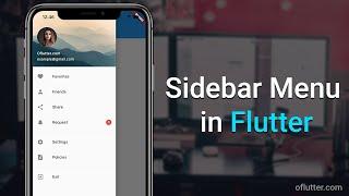 Oflutter: Create a Sidebar Menu in Flutter 2021