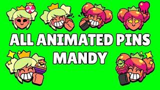 Mandy Pins (Animated) | Brawl Stars | Green Screen