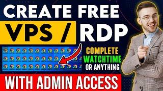 How To Create Free RDP With Admin Access | Get Free RDP 2023/2024 | Free RDP For Lifetime | Free VPS