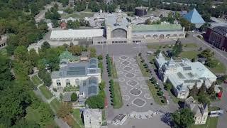 In the venues - Prague Exhibition Grounds and Industrial Palace - of next PQ from bird's eye view