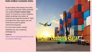 Custom Import Export Data Provider Company In India